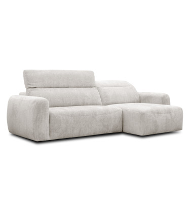 Ecksofa 4-Sitzer rechts NERO, ecru