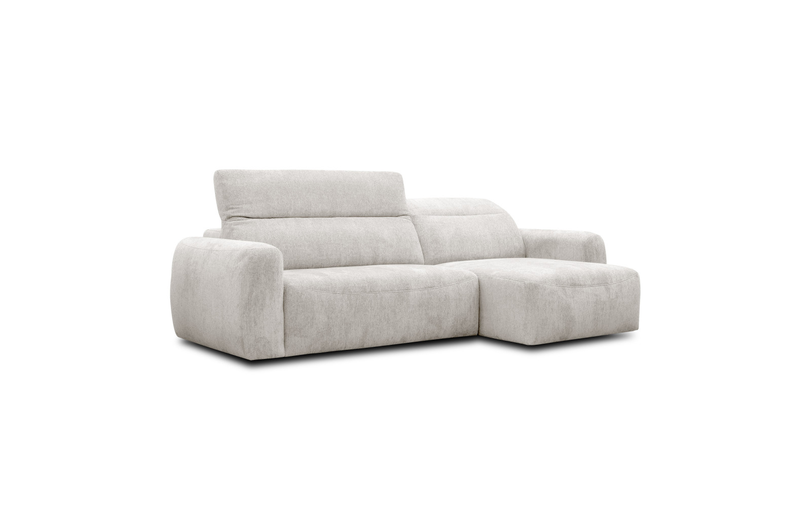 Ecksofa 4-Sitzer rechts NERO, ecru