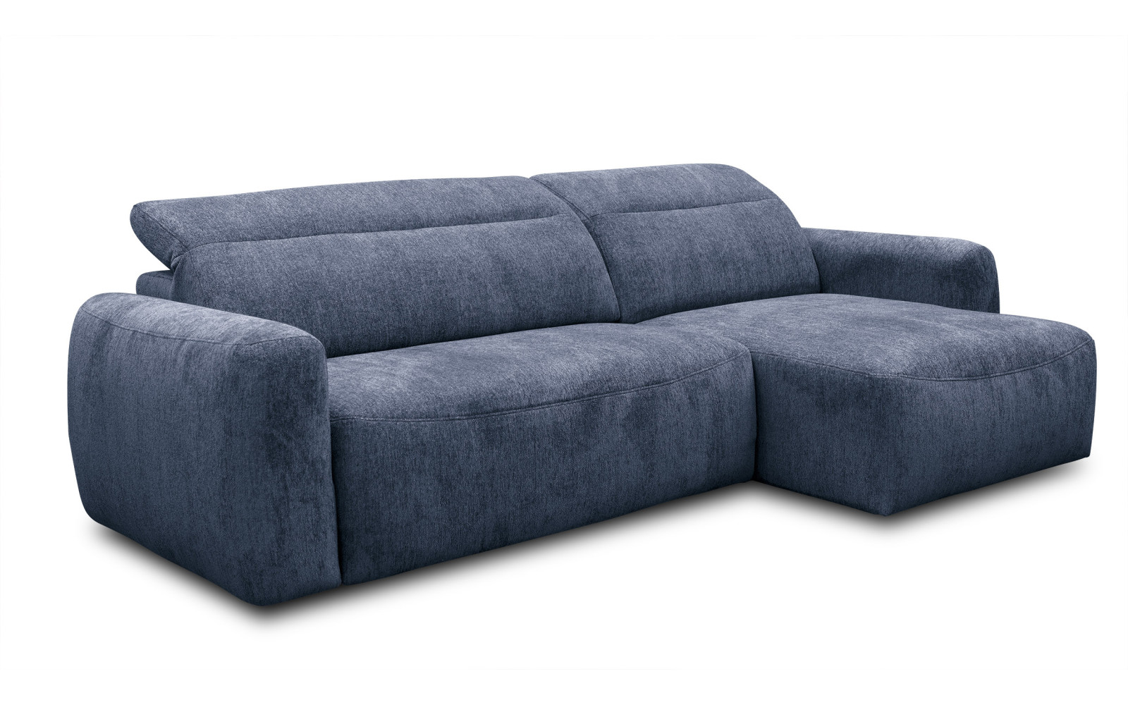 Ecksofa 4-Sitzer rechts NERO, dunkelblau