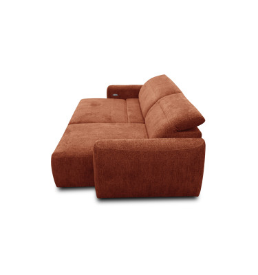 Ecksofa 4-Sitzer rechts NERO, orange