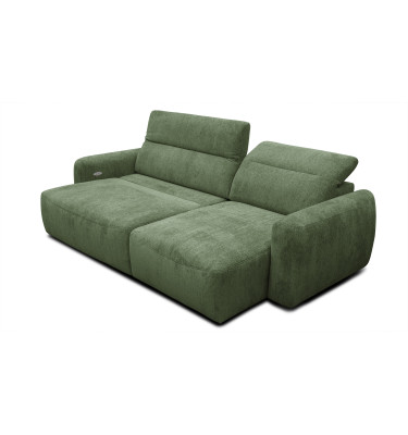 Ecksofa 4-Sitzer rechts NERO, dunkelgrün