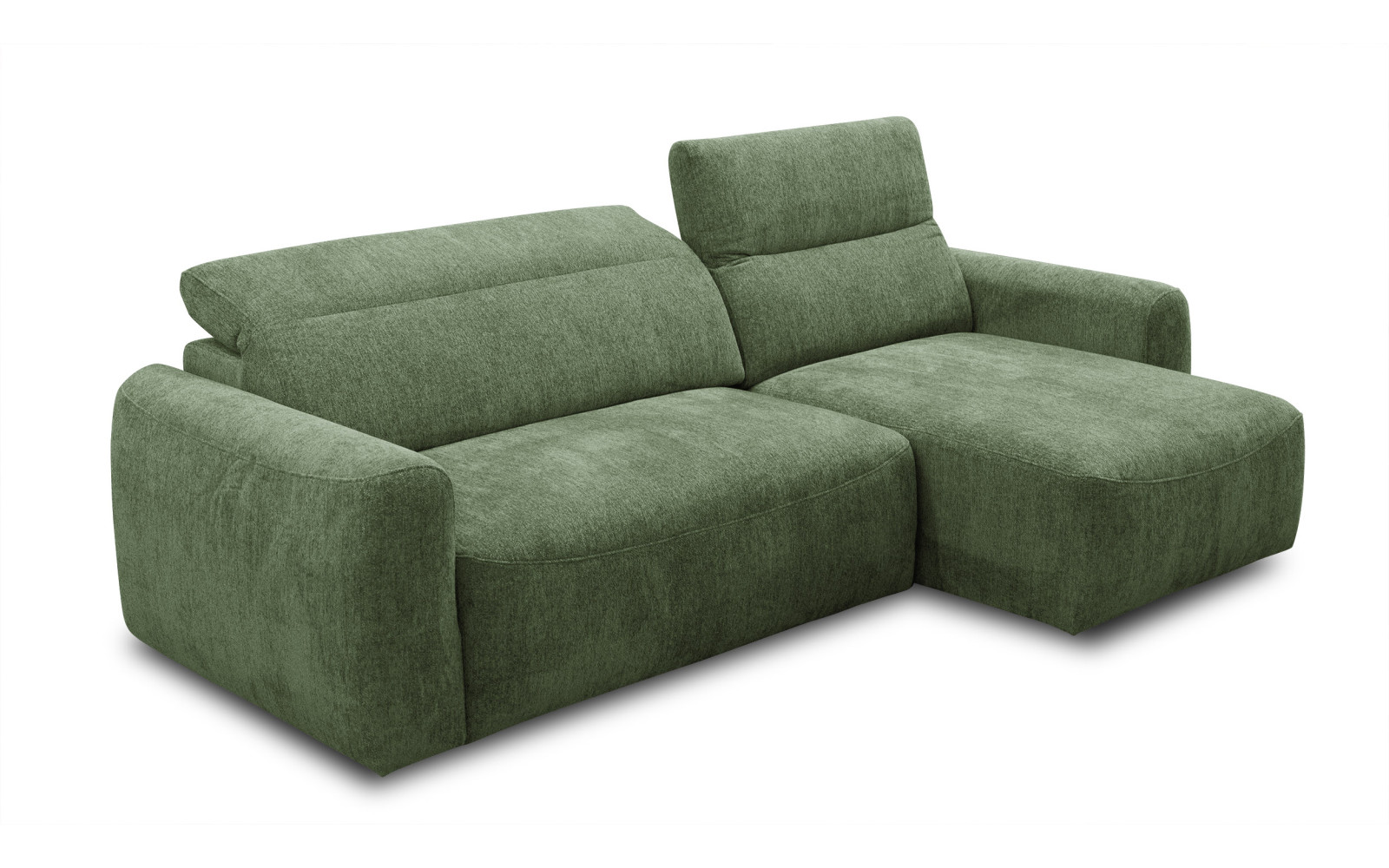 Ecksofa 4-Sitzer rechts NERO, dunkelgrün