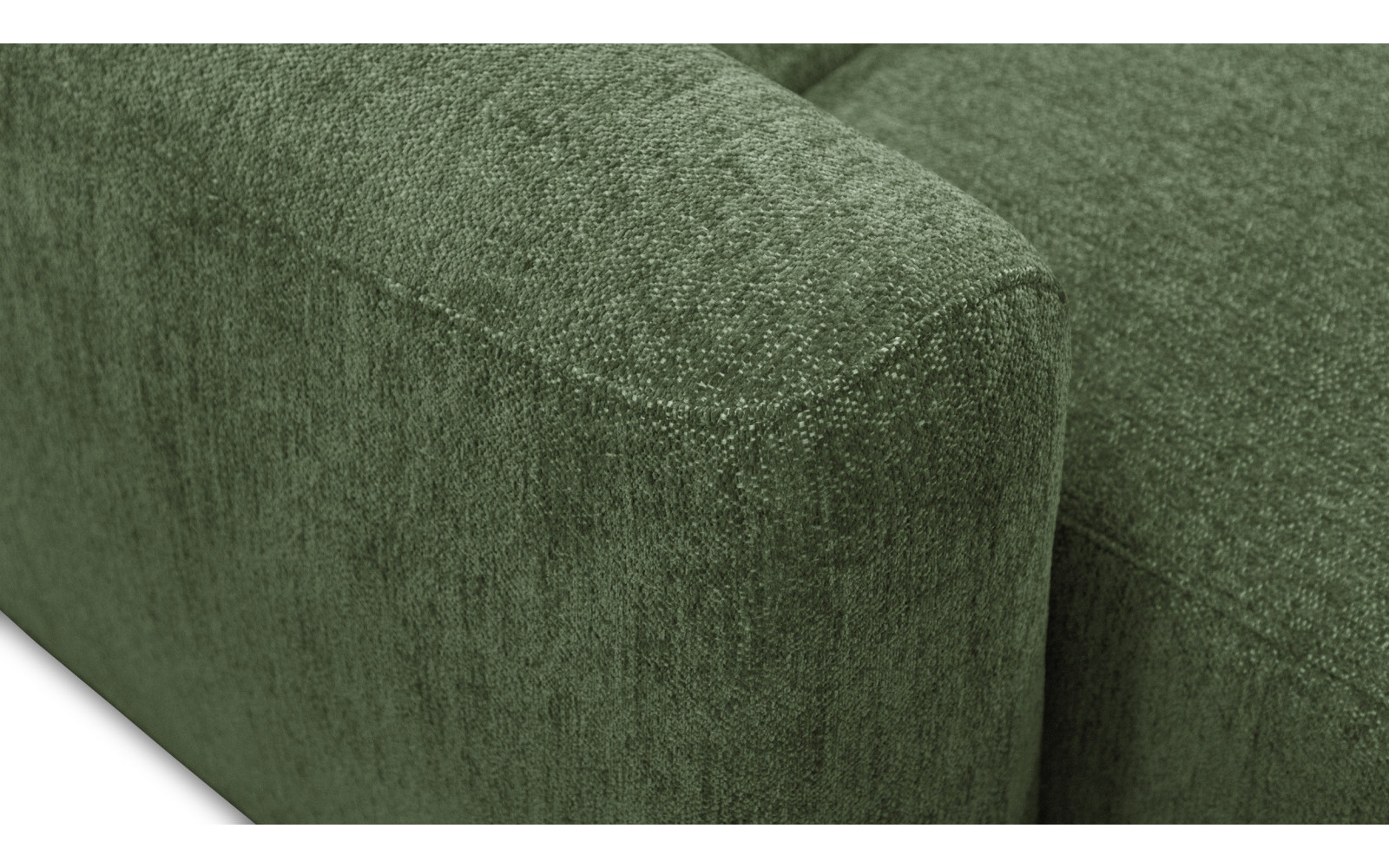 Ecksofa 4-Sitzer rechts NERO, dunkelgrün