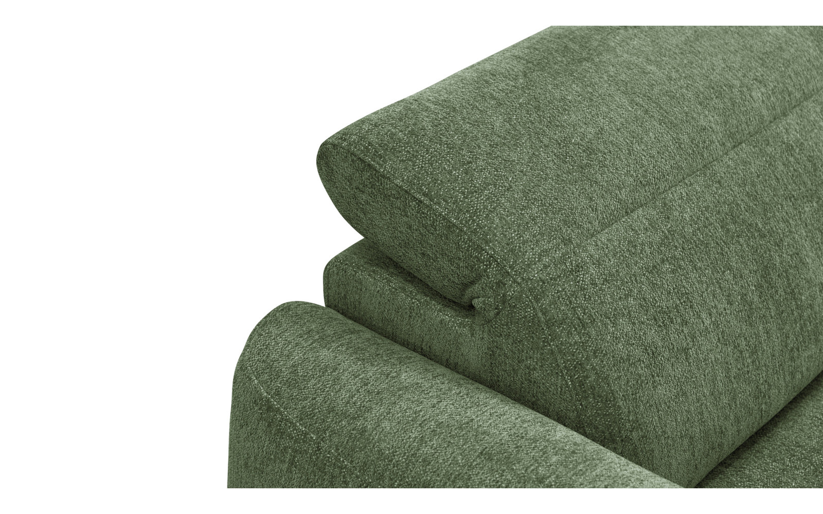 Ecksofa 4-Sitzer rechts NERO, dunkelgrün