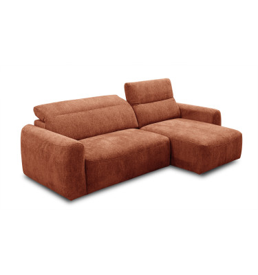 Ecksofa 4-Sitzer rechts NERO, orange