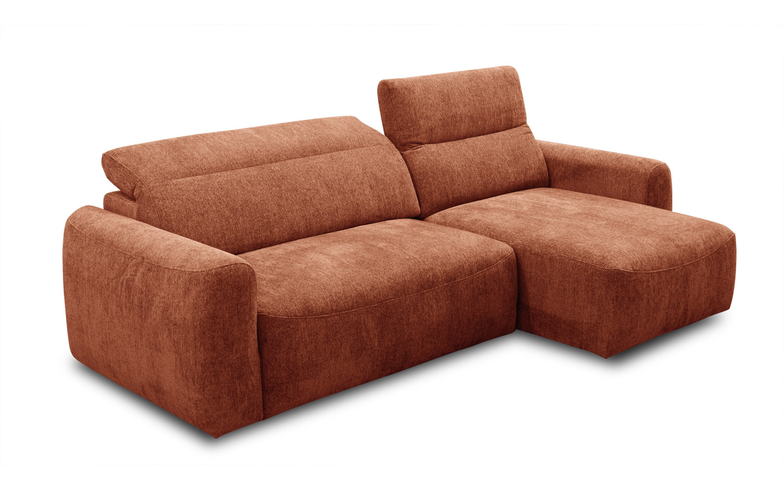 Ecksofa 4-Sitzer rechts NERO, orange