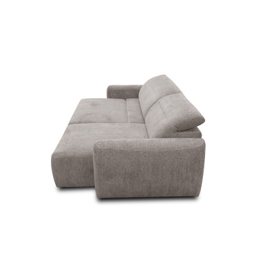Ecksofa 4-Sitzer rechts NERO, dunkelbeige