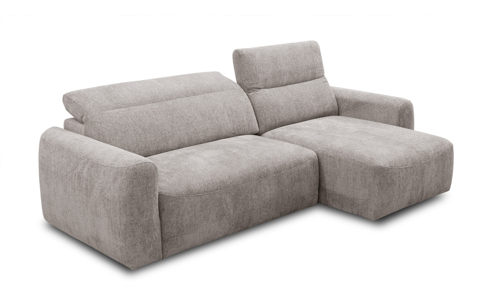 Ecksofa 4-Sitzer rechts NERO, dunkelbeige