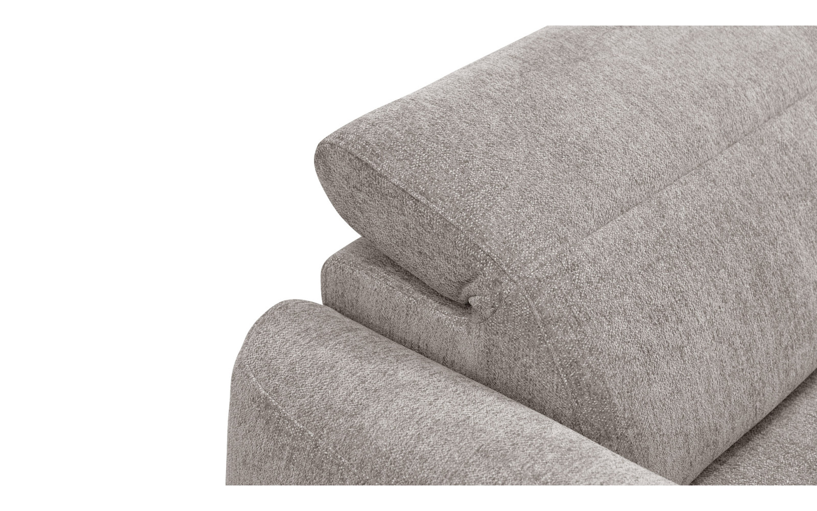 Ecksofa 4-Sitzer rechts NERO, dunkelbeige