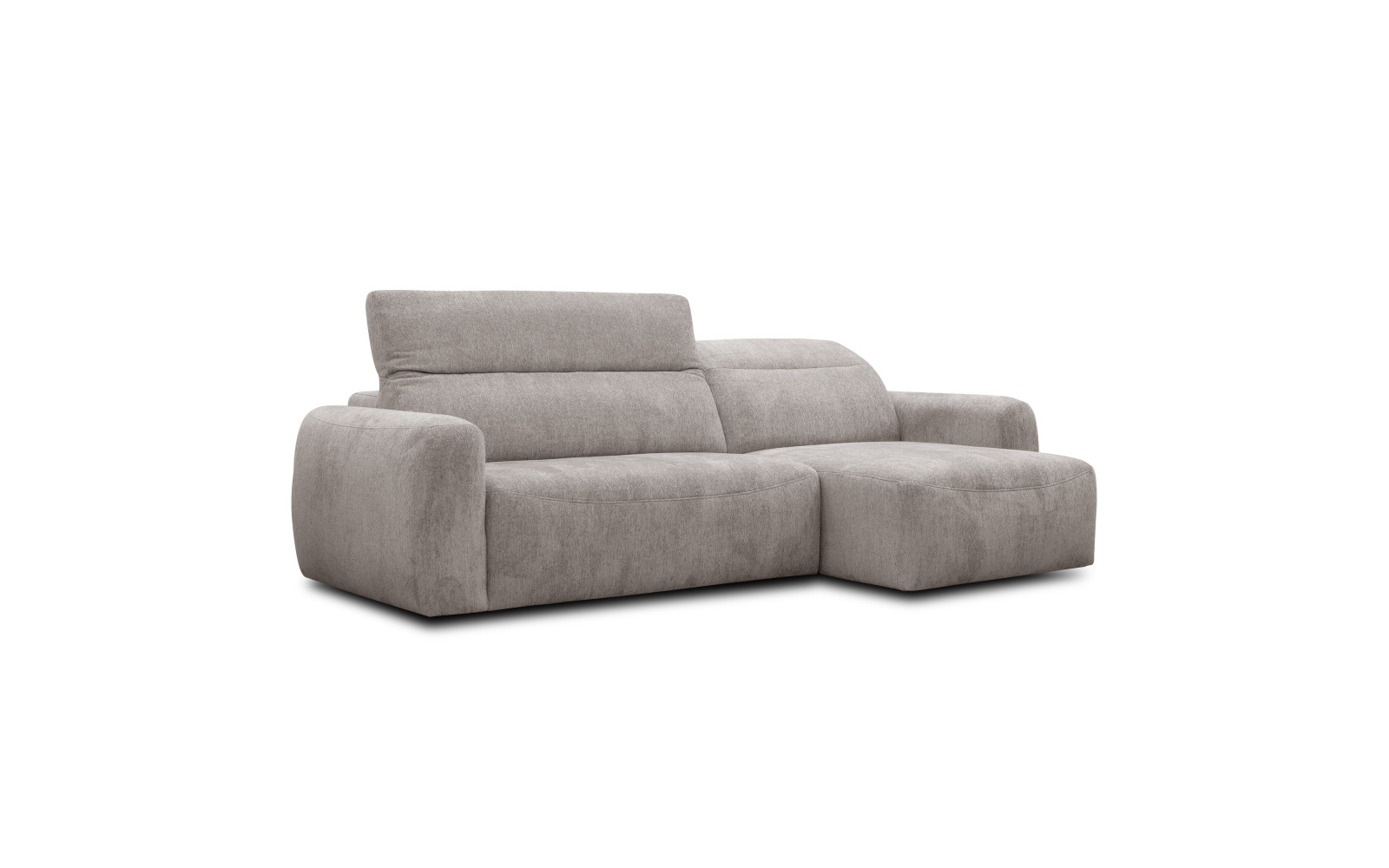 Ecksofa 4-Sitzer rechts NERO, dunkelbeige