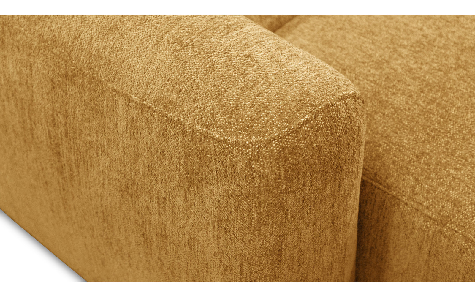 Ecksofa 4-Sitzer rechts NERO, gelb