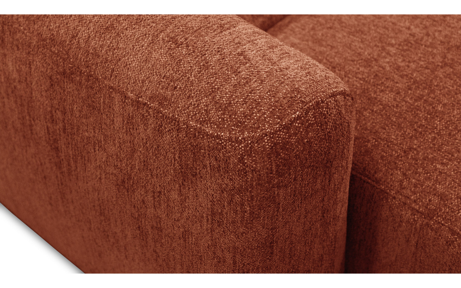 Ecksofa 4-Sitzer rechts NERO, orange