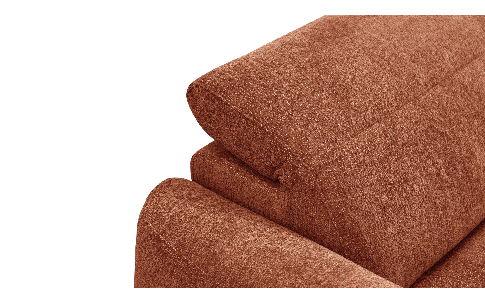 Ecksofa 4-Sitzer rechts NERO, orange