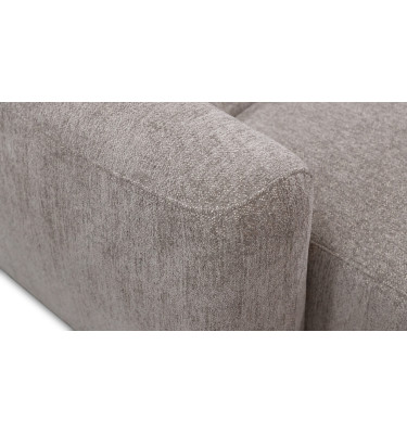 Ecksofa 4-Sitzer rechts NERO, dunkelbeige