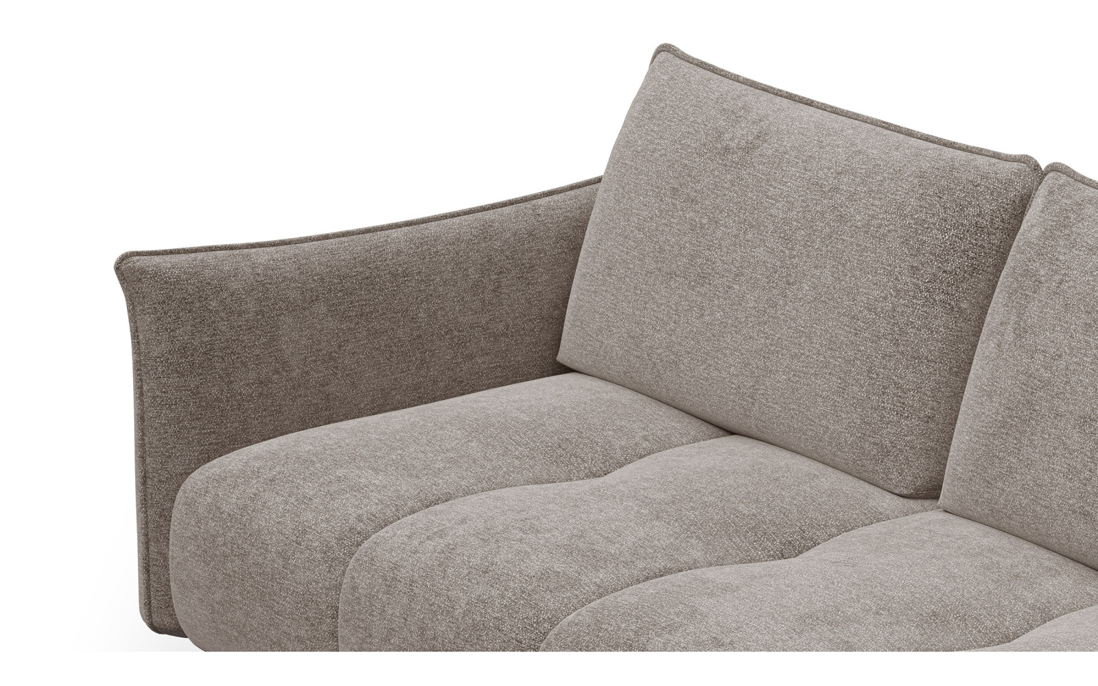 Sofa 2,5-Sitzer AERA, dunkelbeige
