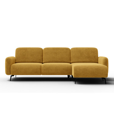 Ecksofa 4-Sitzer rechts FEBE, dunkelgelb
