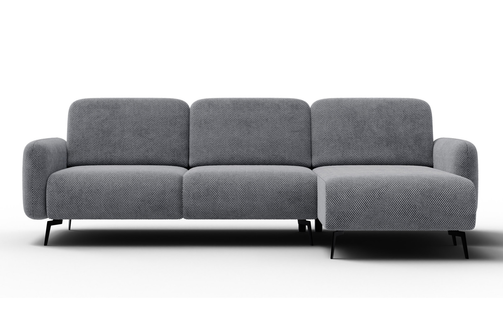 Ecksofa 4-Sitzer rechts FEBE, grau