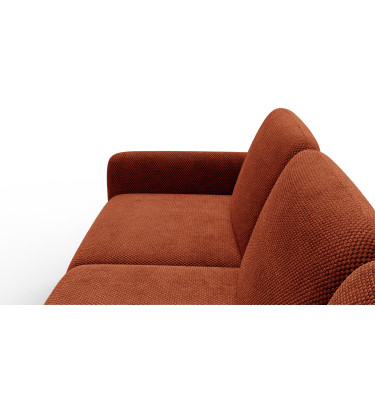 Ecksofa 4-Sitzer rechts FEBE, dunkelorange