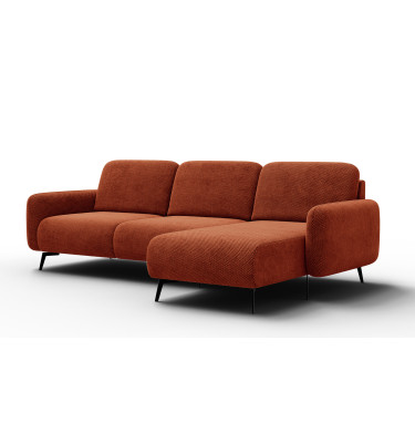 Ecksofa 4-Sitzer rechts FEBE, dunkelorange