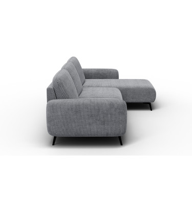Ecksofa 4-Sitzer rechts FEBE, grau