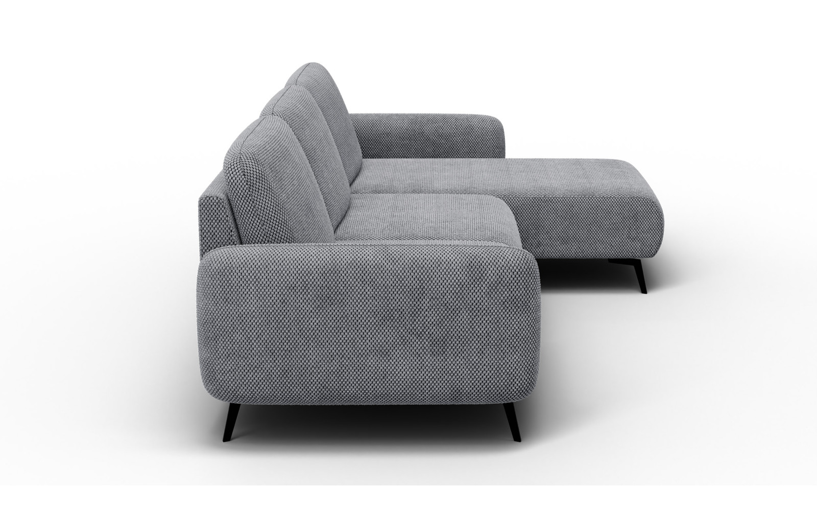 Ecksofa 4-Sitzer rechts FEBE, grau