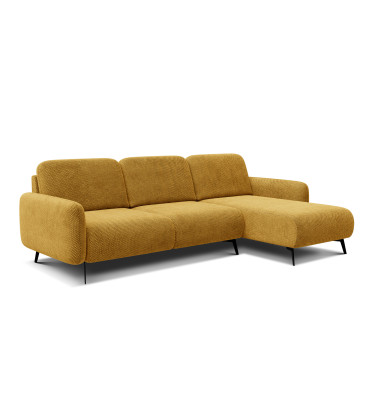 Ecksofa 4-Sitzer rechts FEBE, dunkelgelb