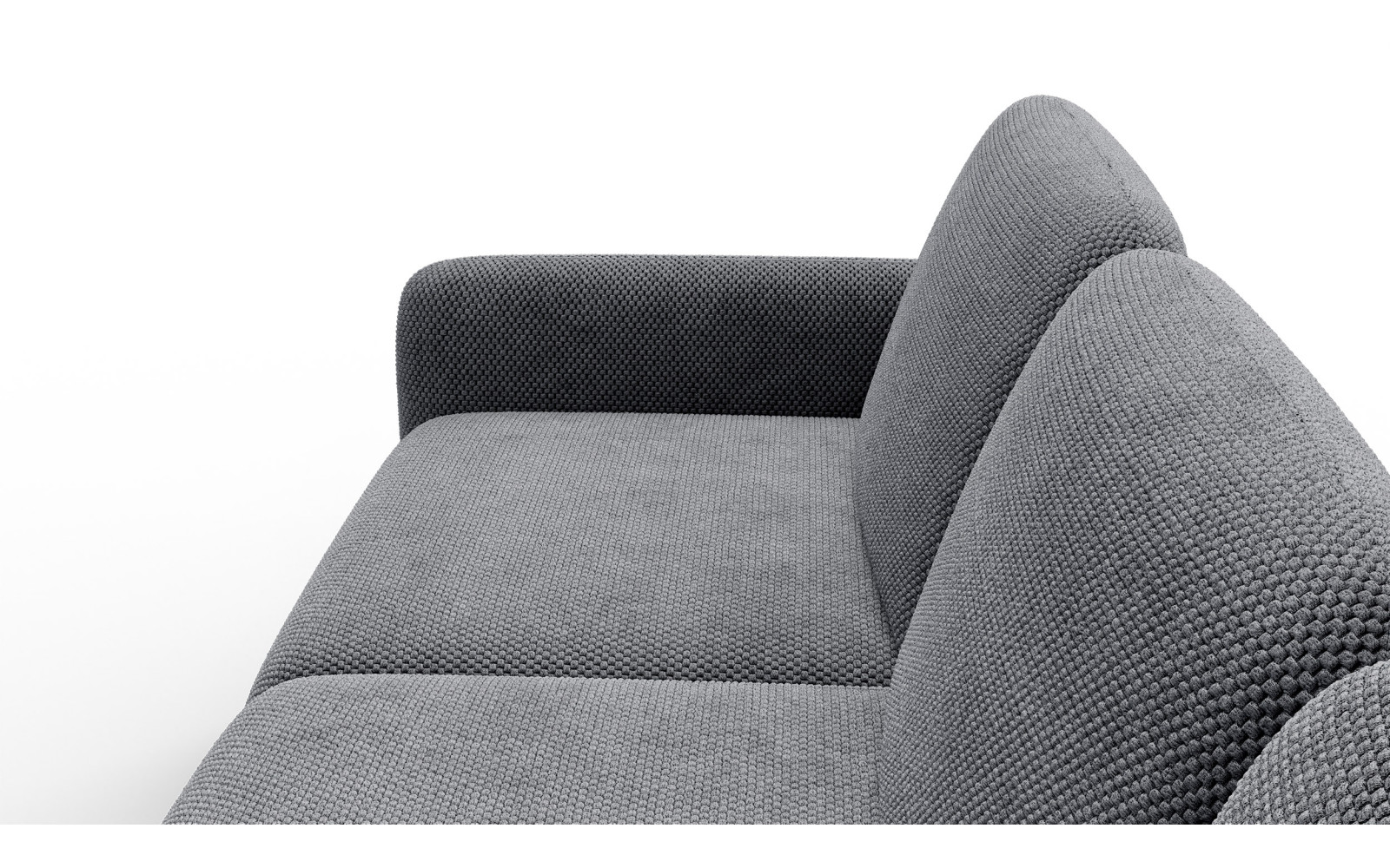 Ecksofa 4-Sitzer rechts FEBE, grau