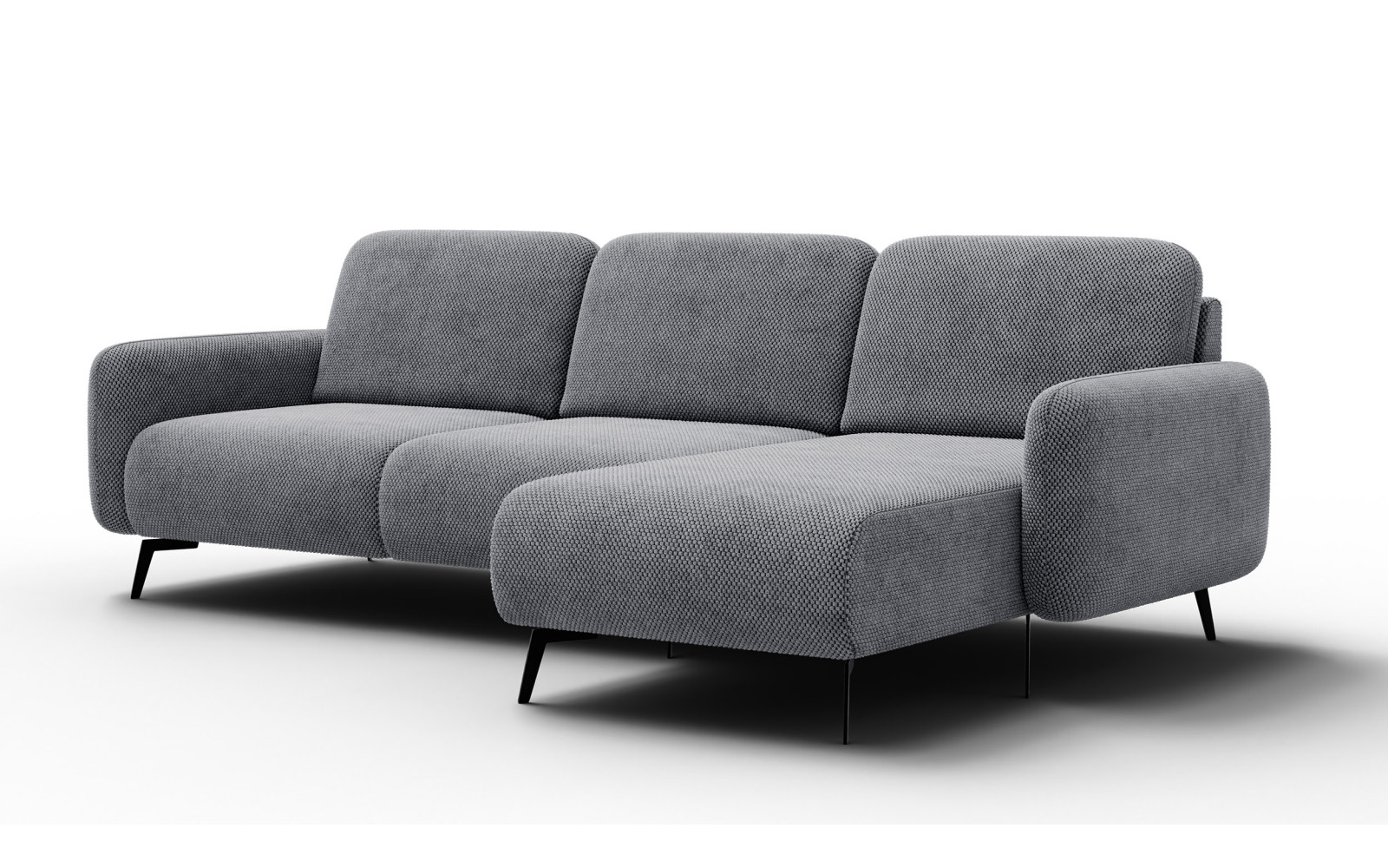 Ecksofa 4-Sitzer rechts FEBE, grau