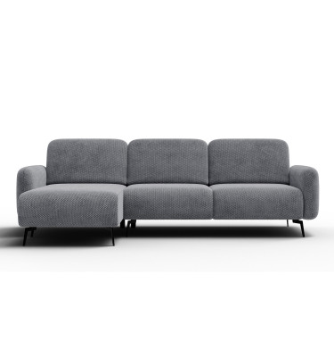 Ecksofa 4-Sitzer links FEBE, grau