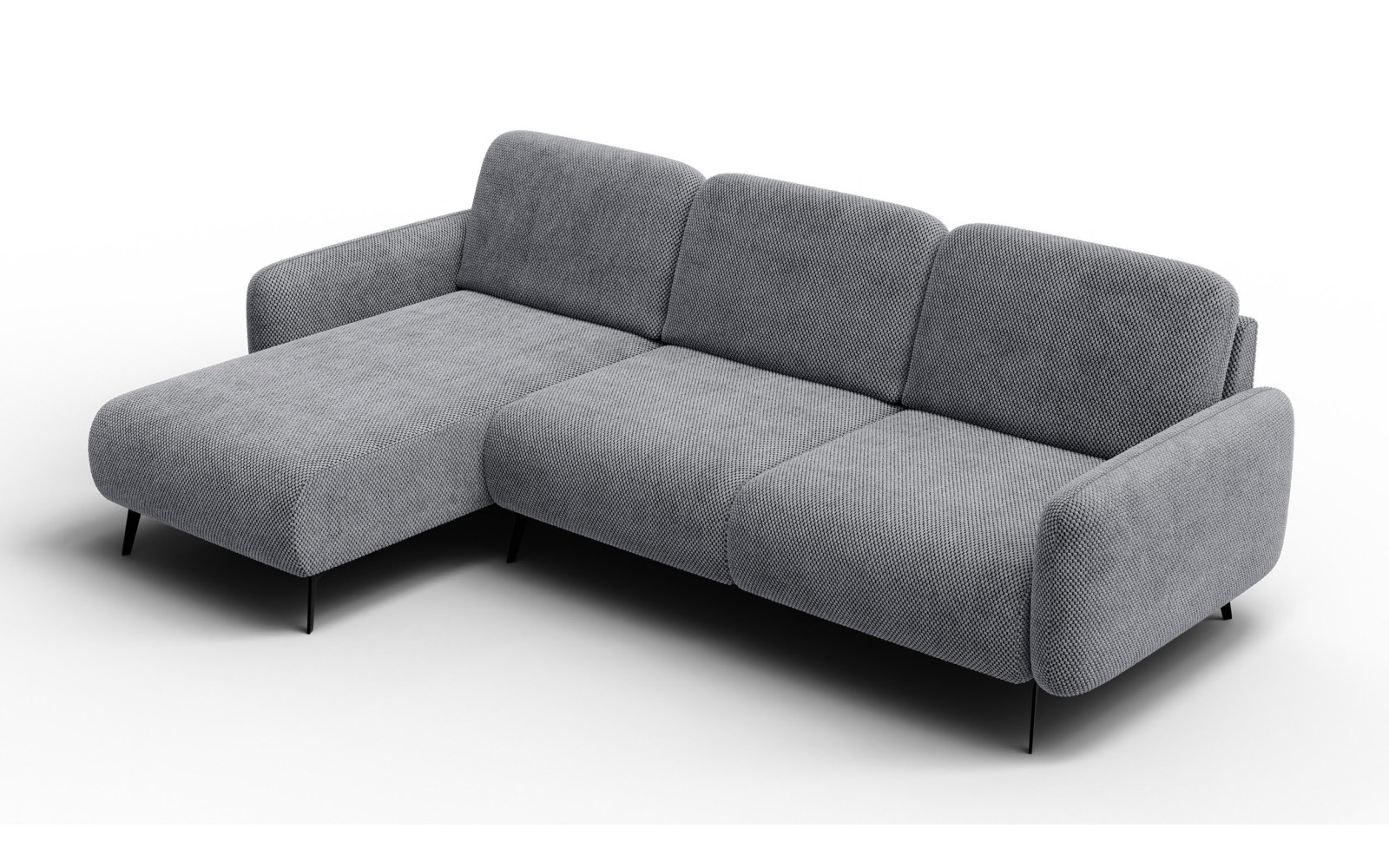 Ecksofa 4-Sitzer links FEBE, grau