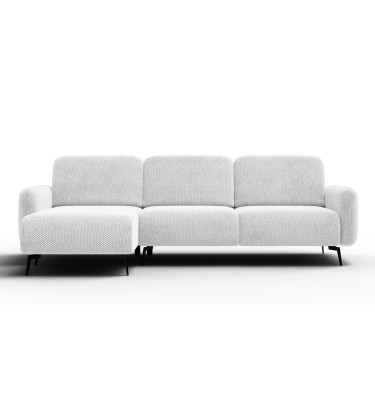 Ecksofa 4-Sitzer links FEBE, creme