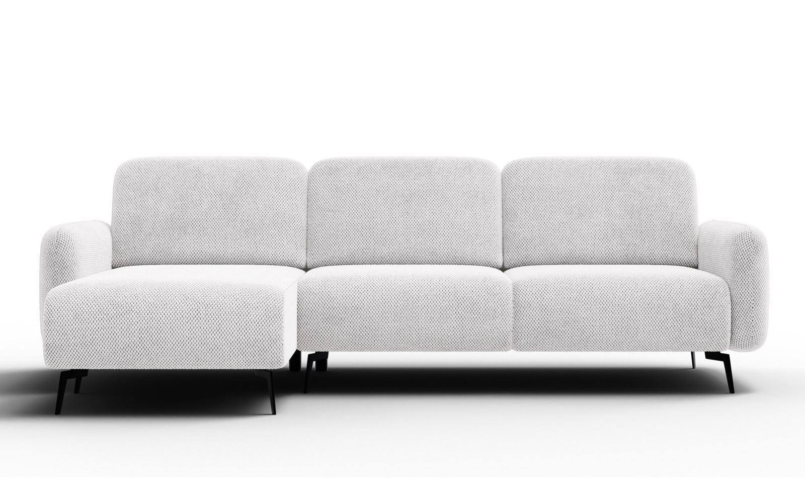 Ecksofa 4-Sitzer links FEBE, creme