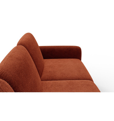 Ecksofa 4-Sitzer links FEBE, dunkelorange