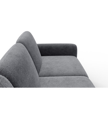 Ecksofa 4-Sitzer links FEBE, grau