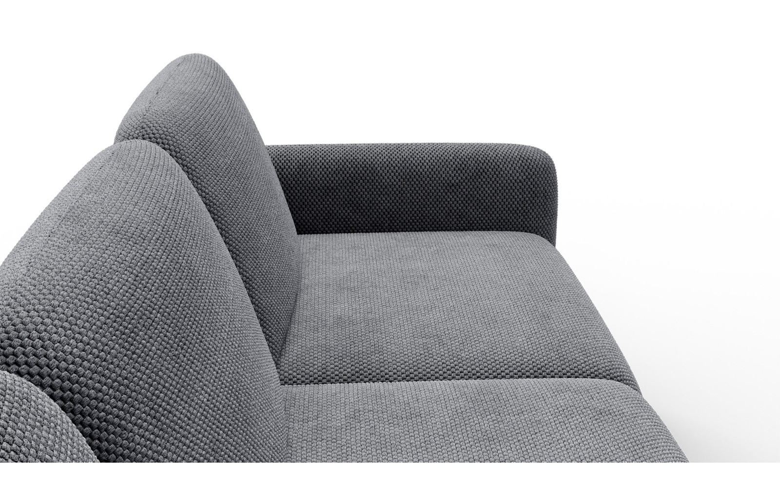 Ecksofa 4-Sitzer links FEBE, grau