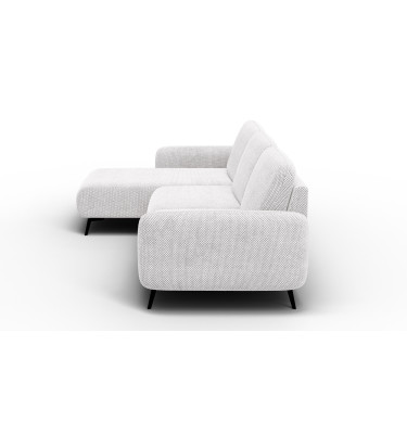 Ecksofa 4-Sitzer links FEBE, creme