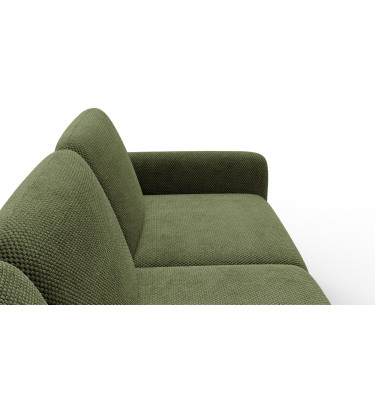 Ecksofa 4-Sitzer links FEBE, olivgrün