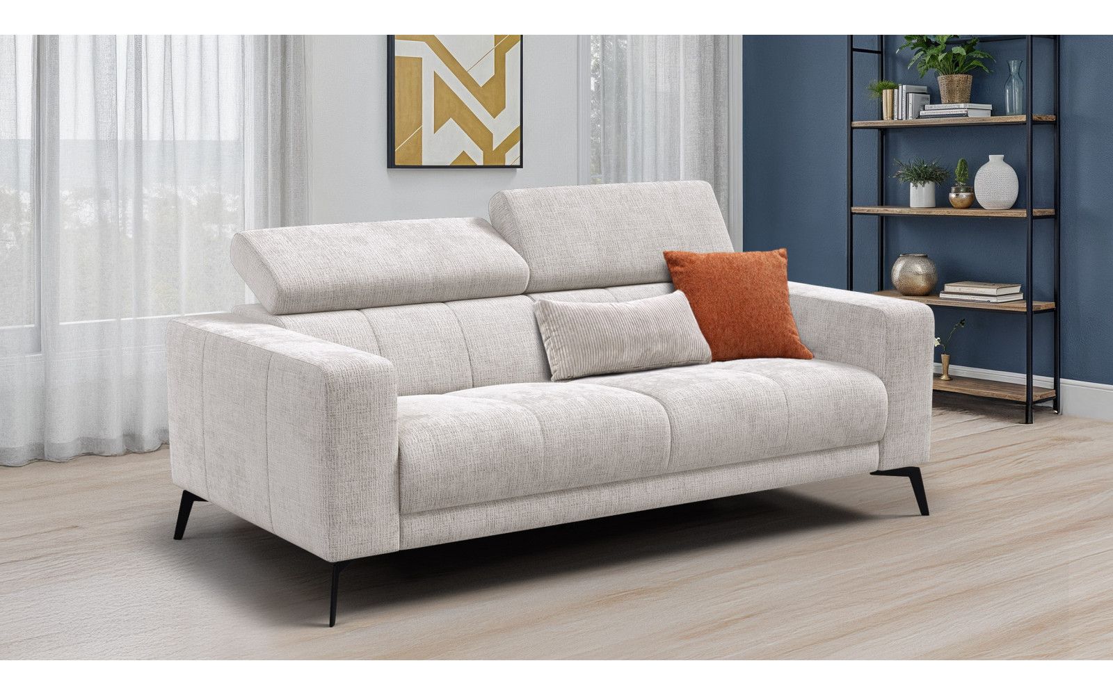 Sofa 3-Sitzer MORELLO, creme