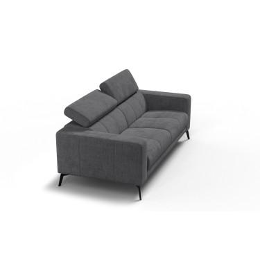 Sofa 3-Sitzer MORELLO, dunkelgrau