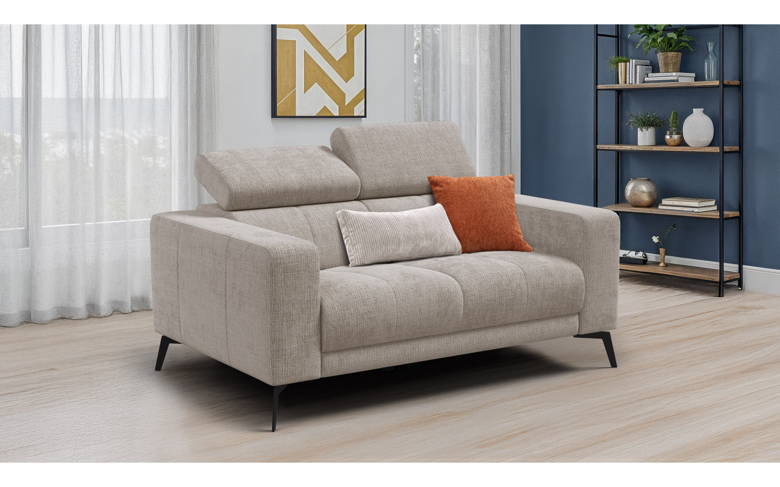 Sofa 2-Sitzer MORELLO, beige