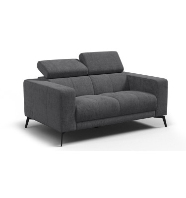 Sofa 2-Sitzer MORELLO, dunkelgrau