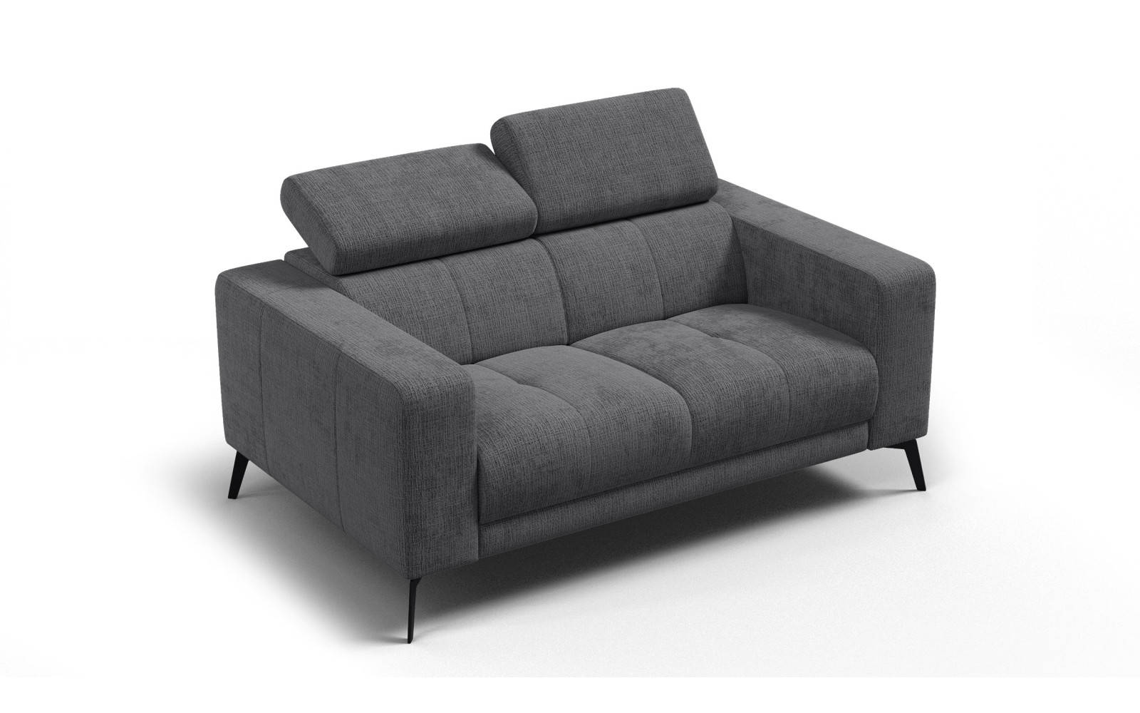 Sofa 2-Sitzer MORELLO, dunkelgrau