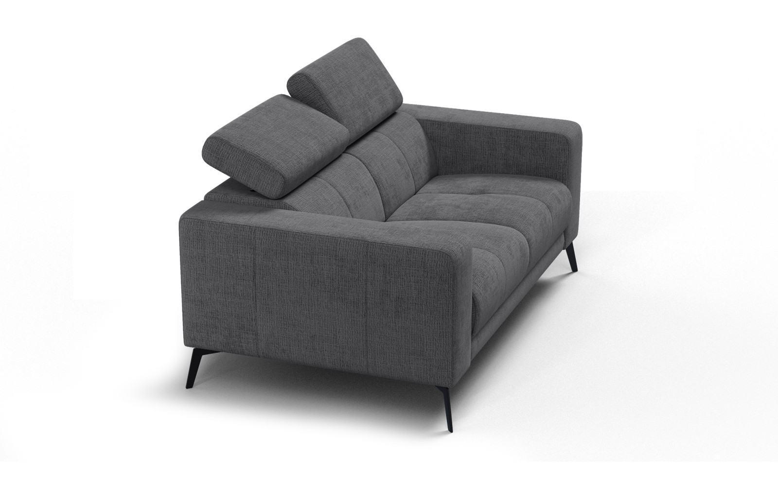 Sofa 2-Sitzer MORELLO, dunkelgrau