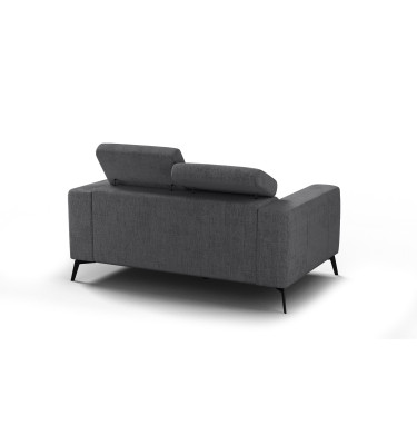 Sofa 2-Sitzer MORELLO, dunkelgrau