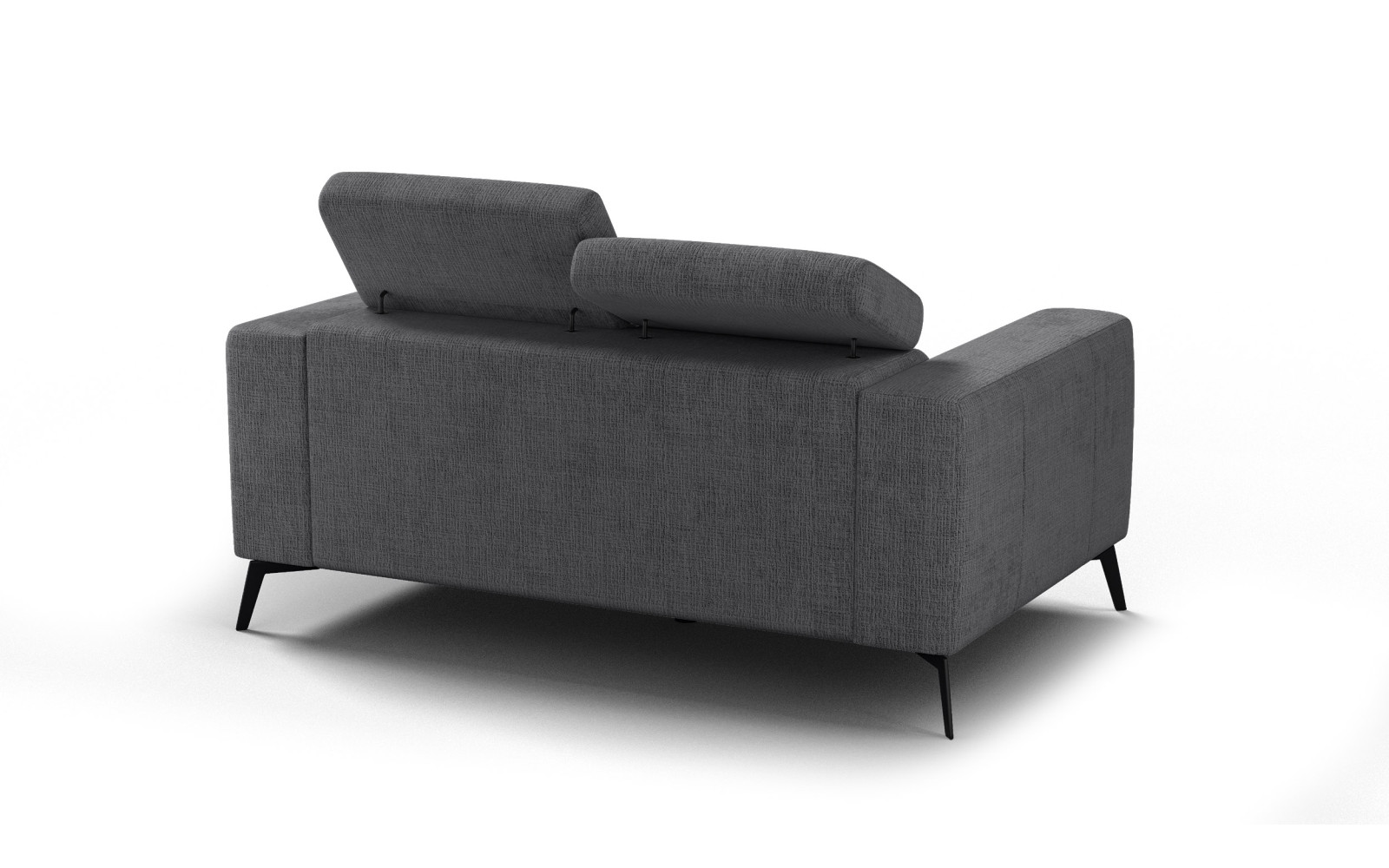 Sofa 2-Sitzer MORELLO, dunkelgrau