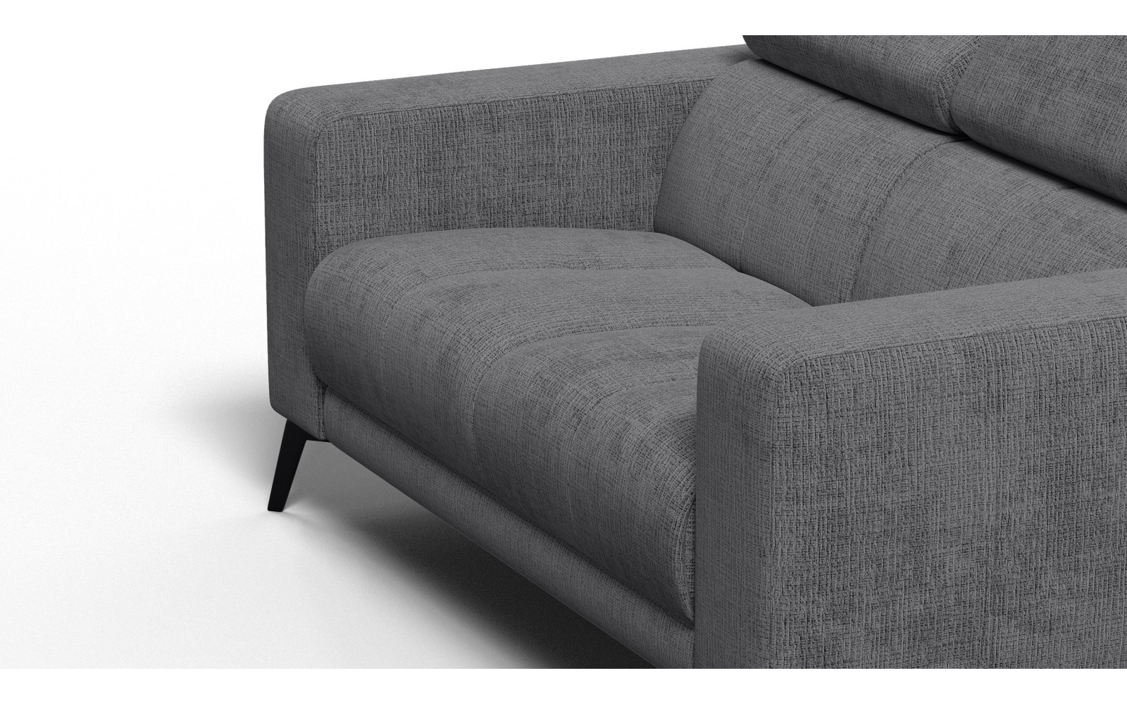 Sofa 2-Sitzer MORELLO, dunkelgrau