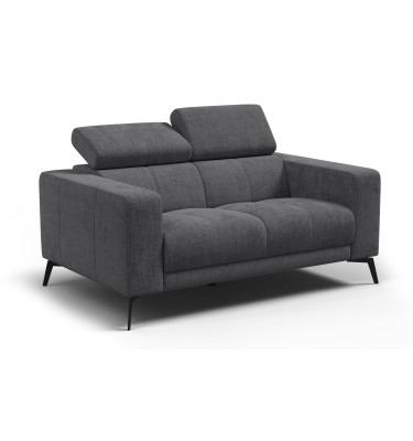 Sofa 2-Sitzer MORELLO, dunkelgrau
