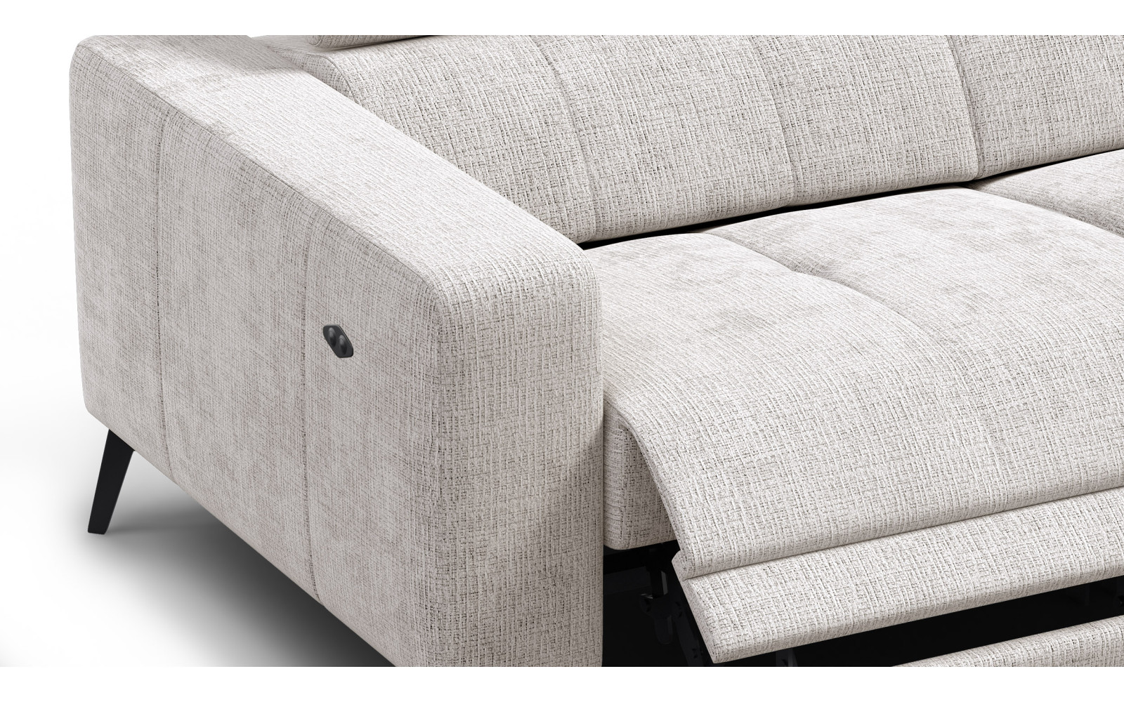 Relaxsofa 3-Sitzer MORELLO, creme, 2 x Relax Zero Gravity