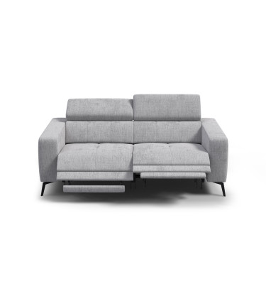 Relaxsofa 3-Sitzer MORELLO, hellgrau, 2 x Relax Zero Gravity