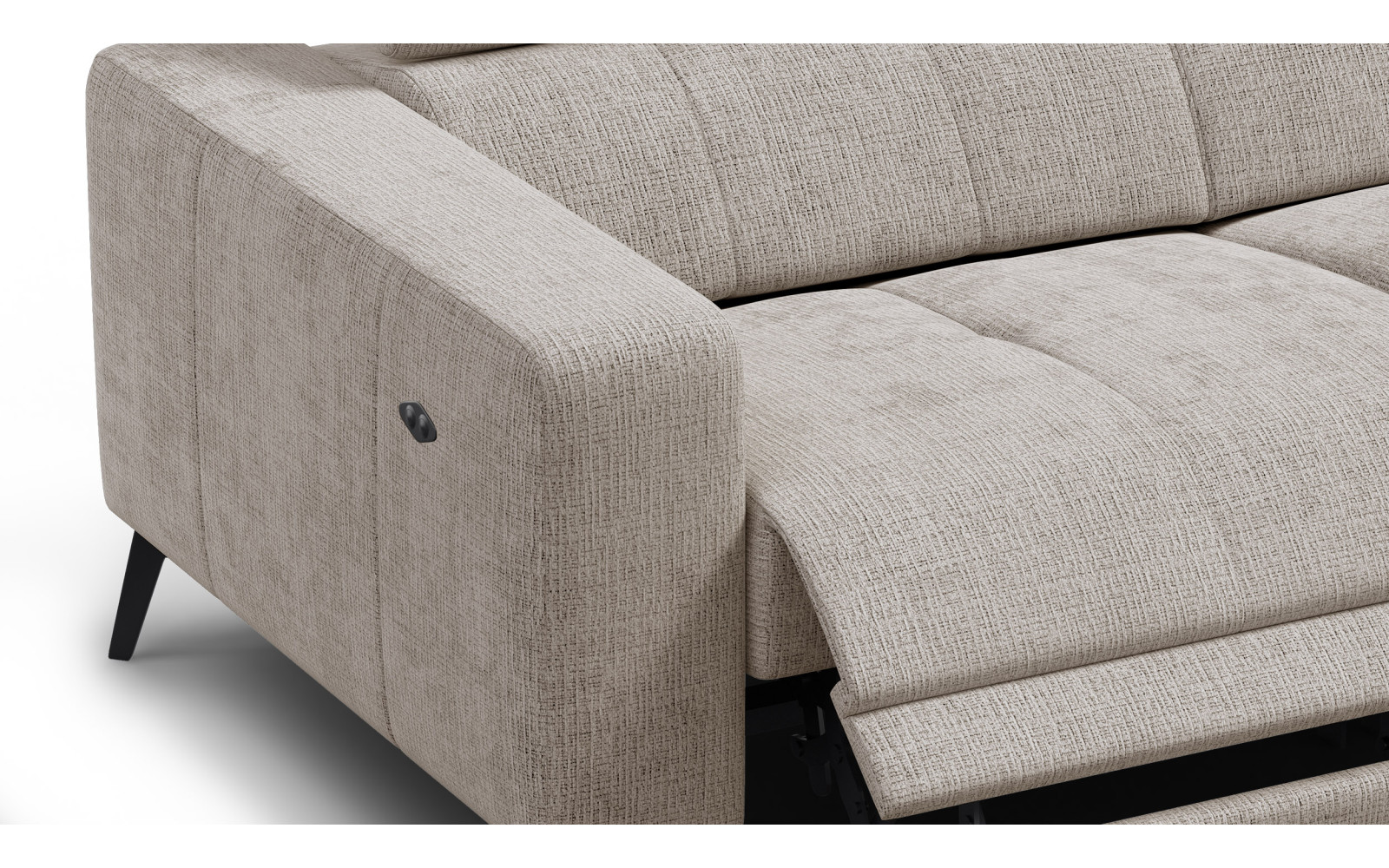 Relaxsofa 3-Sitzer MORELLO, beige, 2 x Relax Zero Gravity
